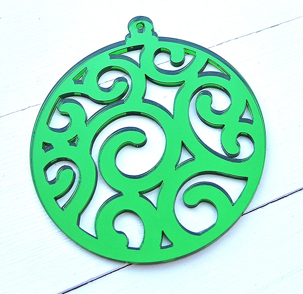 Custom Mirrored Acrylic Christmas Ornaments