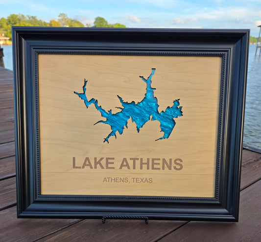 Athens Lake Wall Art 11x14
