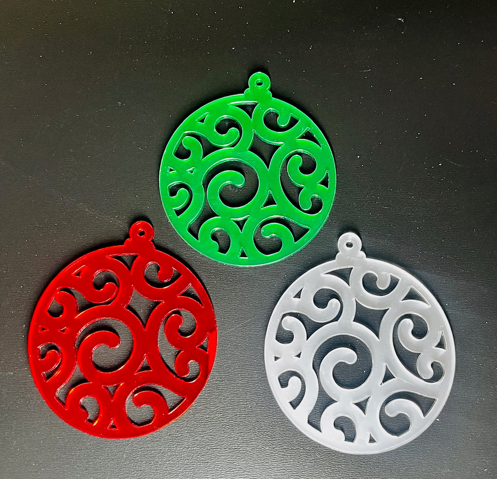 Custom Mirrored Acrylic Christmas Ornaments