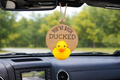 "You’ve Been Ducked!" Wooden Rearview Mirror Ornament